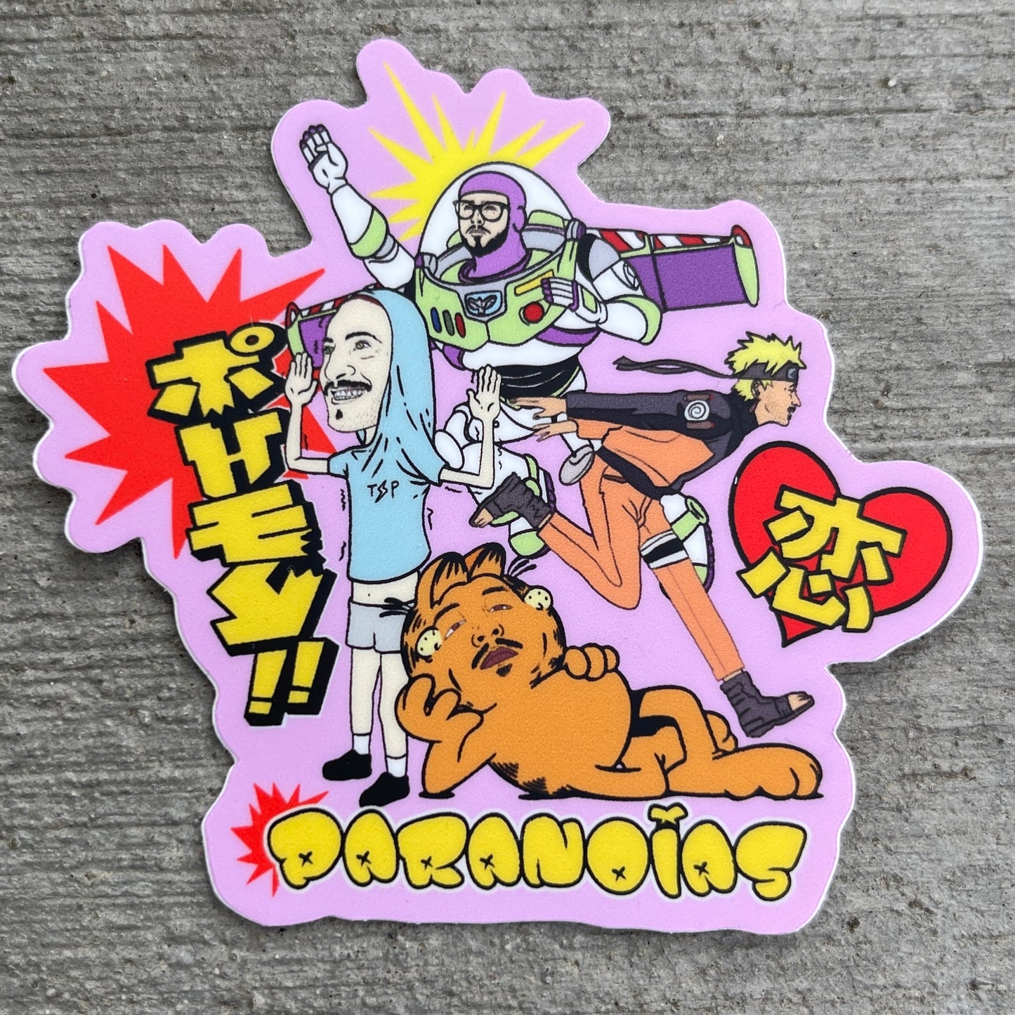 The Paranoias Sticker