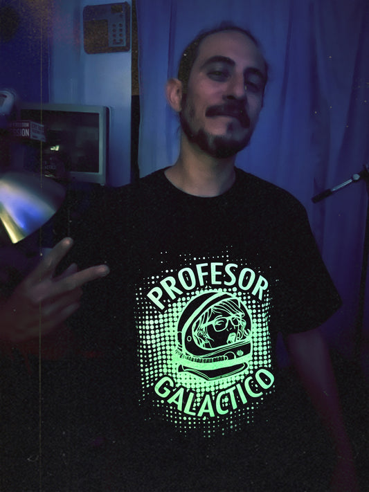 Profesor Galactico Glow in the Dark Space Girl T-Shirt