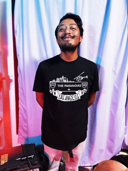 The Paranoias LA Freeway Black T-Shirt